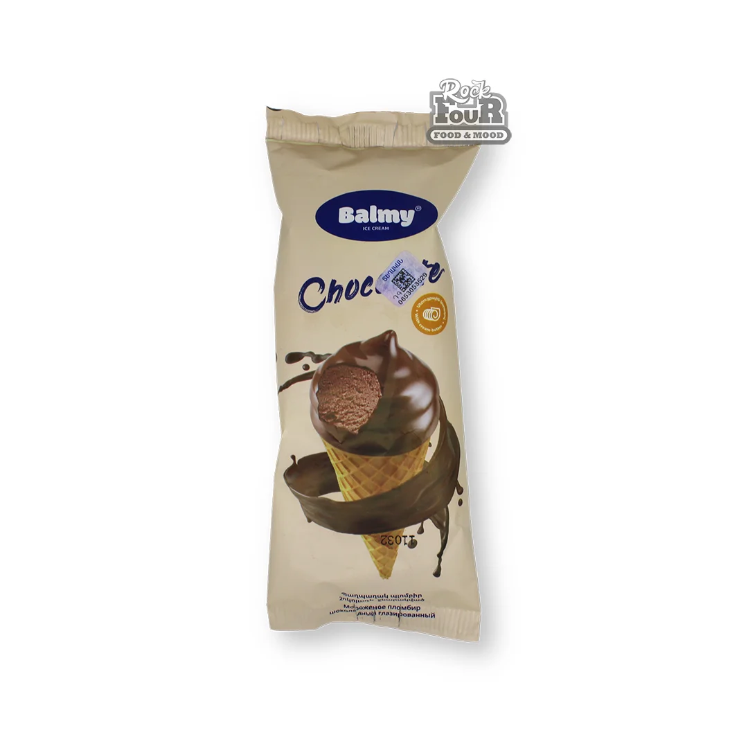 Ice cream "Balmi" chocolate plombir 60g